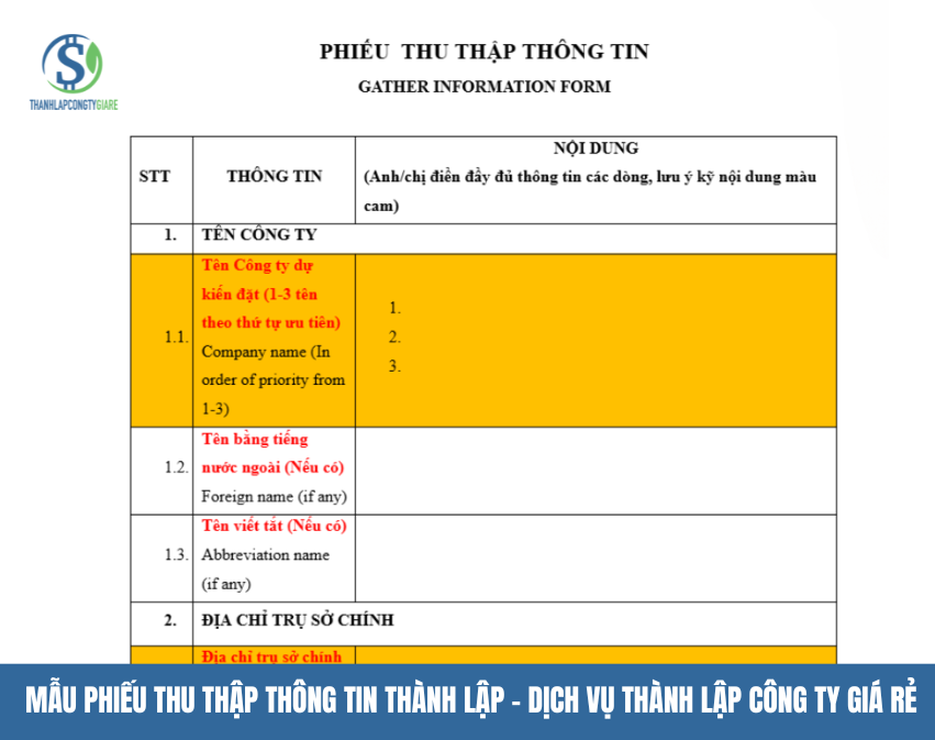 Dịch vụ thành lập công ty giá rẻ