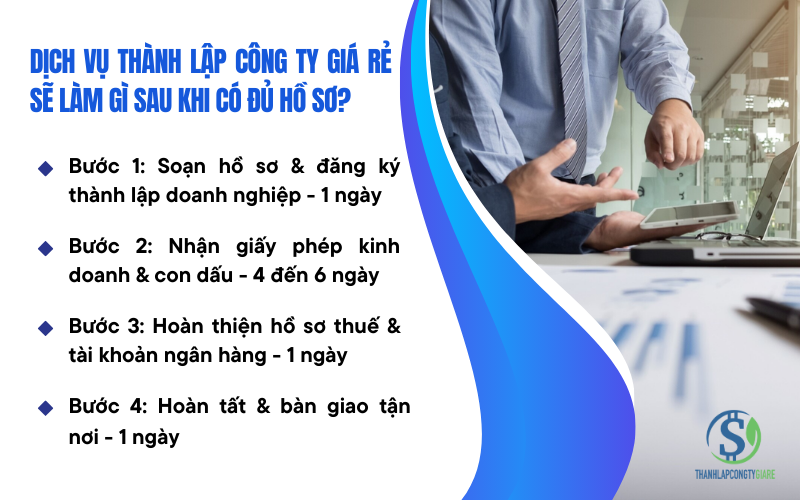 Dịch vụ thành lập công ty giá rẻ