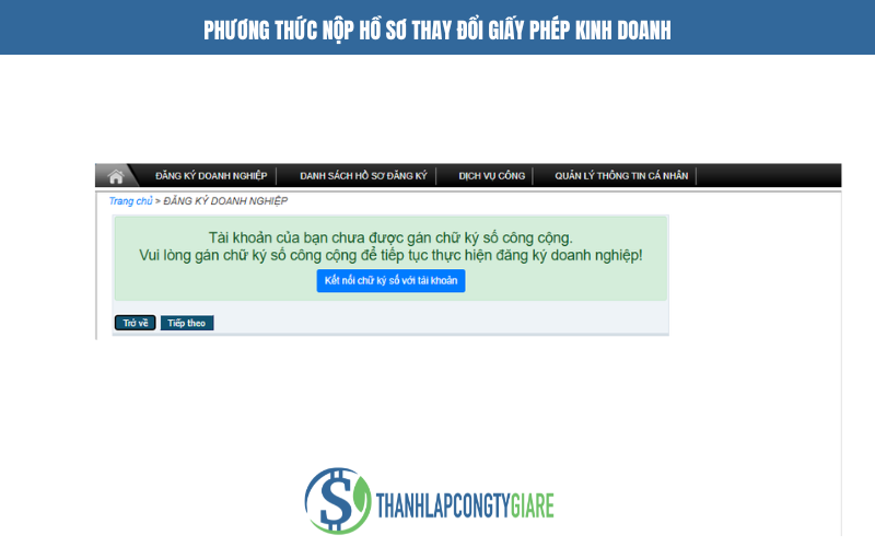 Phương thức nộp hồ sơ thay đổi giấy phép kinh doanh - Dịch vụ thay đổi giấy phép kinh doanh