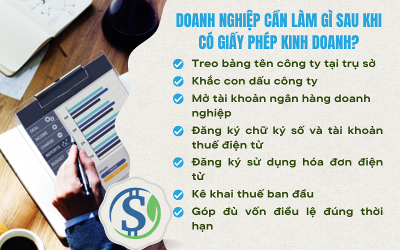 Doanh nghiệp cần làm gì sau khi có giấy phép kinh doanh? Đăng ký giấy phép kinh doanh ở đâu?