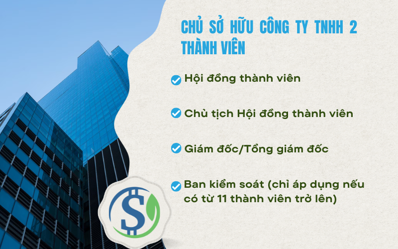 Chủ sở hữu công ty TNHH 2 thành viên - Thành lập công ty TNHH 2 thành viên