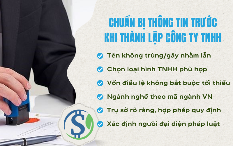 Thông tin cần chuẩn bị trước khi thành lập công ty - Công ty TNHH là gì?