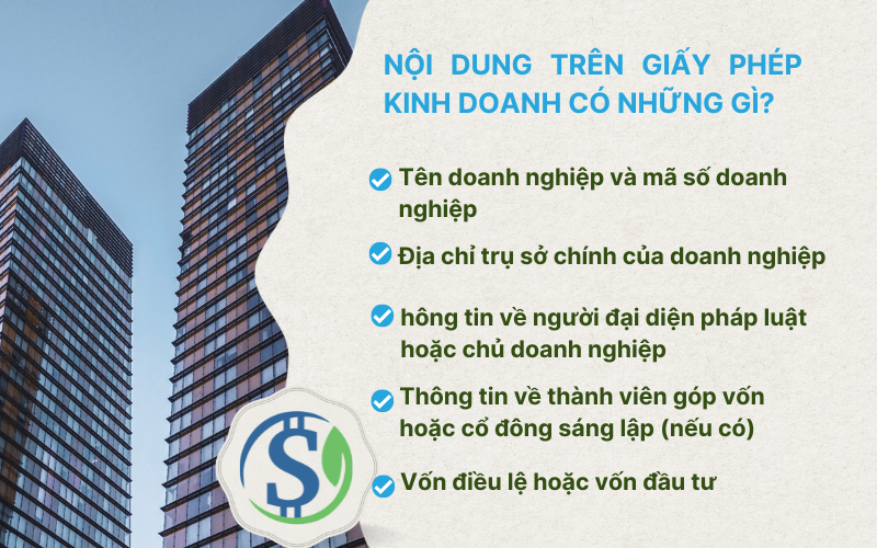 Nội dung trên giấy phép kinh doanh có những gì? - Giấy phép kinh doanh tiếng anh là gì