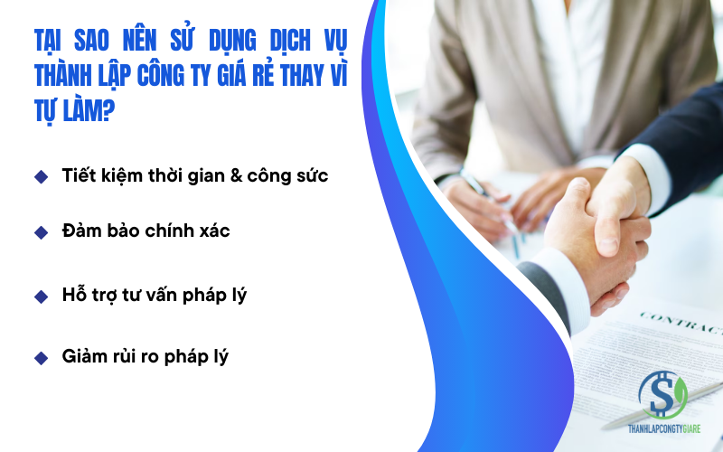 Tại sao nên sử dụng dịch vụ thay vì tự làm? - Dịch vụ thành lập công ty giá rẻ