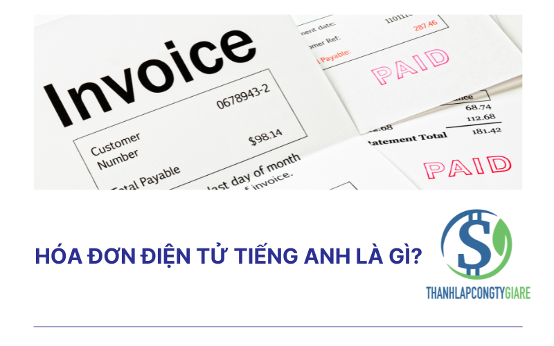 Hóa đơn điện tử tiếng anh là gì?