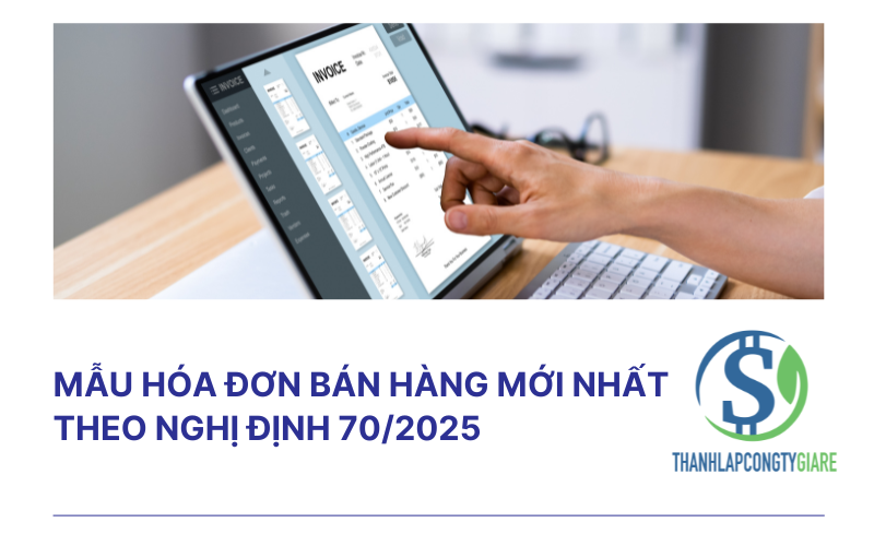 Mẫu hóa đơn bán hàng mới nhất theo Nghị định 70/2025