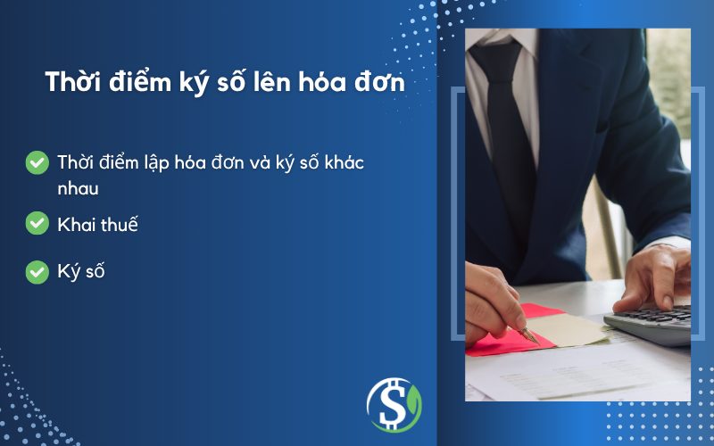 Thời điểm kí số lên hóa đơn - xuất hóa đơn theo hợp đồng