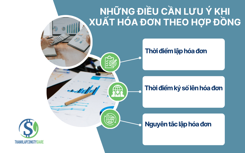 Những điều cần lưu ý khi xuất hóa đơn theo hợp đồng
