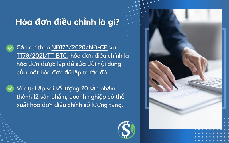  Hóa đơn điều chỉnh là gì? - Hướng dẫn xuất hóa đơn điều chỉnh khi có sai sót