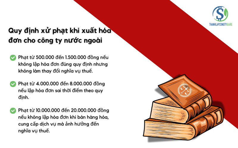 Quy định xử phạt khi xuất hóa đơn cho công ty nước ngoài