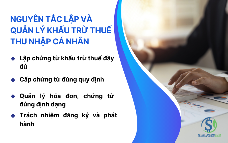 Nguyên tắc lập, quản lý khấu trừ thuế thu nhập cá nhân