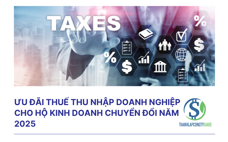 Ưu đãi thuế thu nhập doanh nghiệp cho hộ kinh doanh chuyển đổi năm 2025 Ưu đãi thuế thu nhập doanh nghiệp cho hộ kinh doanh chuyển đổi năm 2025