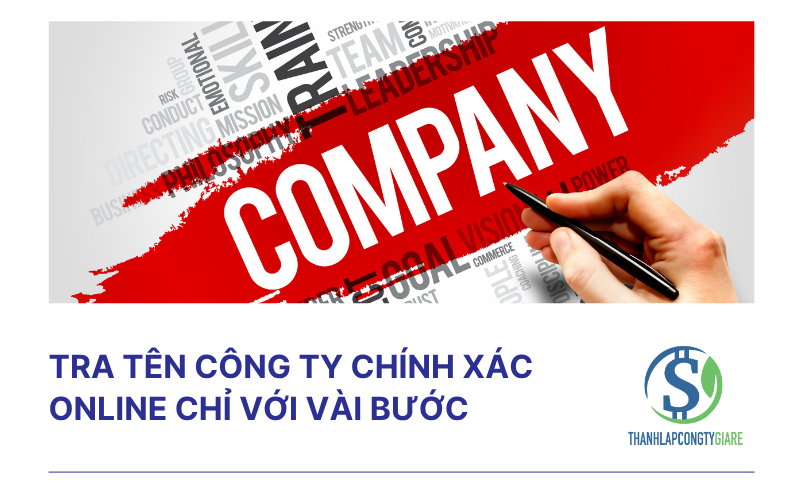 Tra tên công ty chính xác online chỉ với vài bước
