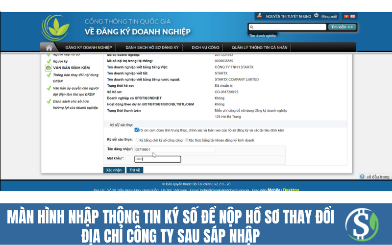 man_hinh_nhap_thong_tin_ky_so_de_nop_ho_so_thay_doi_dia_chi_cong_ty_sau_sap_nhap