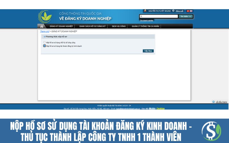nop_ho_so_su_dung_tai_khoan_dang_ky_kinh_doanh_thanh_lap_cong_ty_tnhh_1_thanh_vien