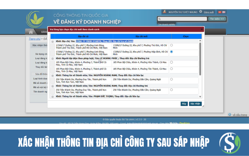 xac_nhan_thong_tin_dia_chi_cong_ty_sau_sap_nhap